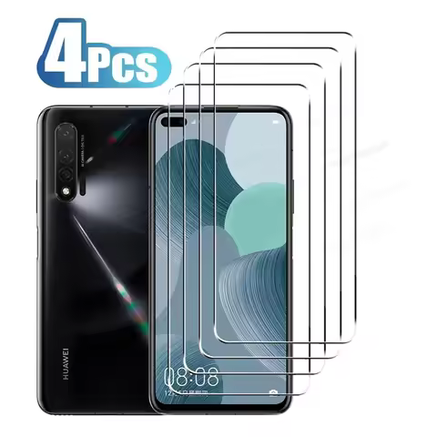 4Pcs Tempered Glass For Huawei Nova 5T 8i 7i 6 4E Protective Glass For Huawei Nova 6 4G 5G 6 7 SE 8