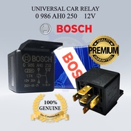 UNIVERSAL CAR RELAY 5 PIN 12V - BOSCH ORIGINAL - 0986AH0250