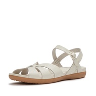 FitFlop SOLAY Waterproof-Leather Woven Back-Strap Sandals - Cream (A5Z-477)