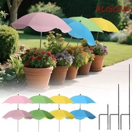ALISONDZ Plant Umbrellas, Adjustable Metal Stake Garden Shade Umbrella, Multipurpose Reusable Weathe