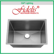 Fidelis Stainless Steel Single Bowl Undermount Kitchen Sink with Nano Coating FSD-22212