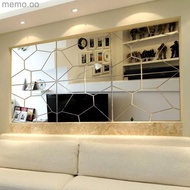 7Pcs Moire Mirror Style Wall Sticker DIY Removable Decal Art Mural Home Decor
