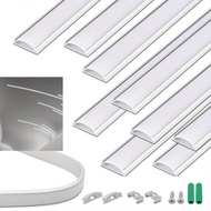 TEMU A Pack Of 10 Flexible Led Channel Strips Measuring 1.65 Feet/0.5 Meters, With Dimensions Of 17*