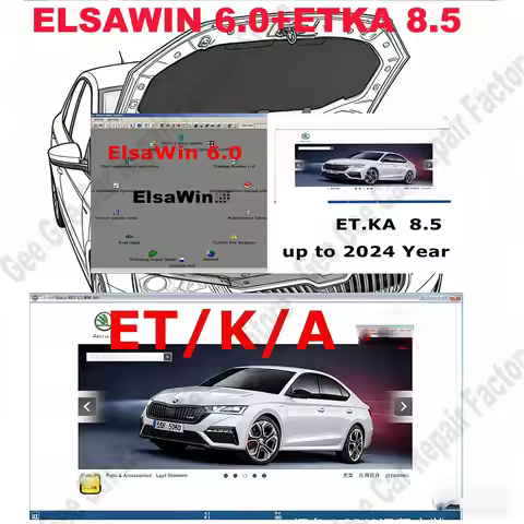 Latest Car Repair Software Elsawin 6.0 Etka 8.5 obd2 scanner vehicle electronic parts catalog, suita