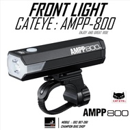 ไฟหน้าจักรยาน ชาร์ทUSB CATEYE : AMPP 800 - BIKE FRONT LIGHT USB CHARGE 800 LUMENS