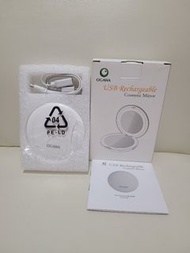 Ogawa USB chargeable cosmetic mirror with LED light 充電式LED美容鏡化妝鏡