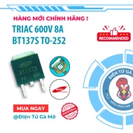 [1 CON] TRIAC Sticker, BT137S 600V 8A TO-252, 100% Genuine WXDH