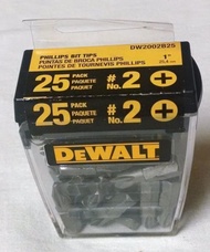 全新 DEWALT得偉 DW2002B25 螺絲起子#2批頭組 - 鎖浪板超好用 一盒25顆550元
