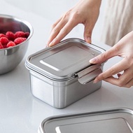 日本霜山 可冷凍冷藏304不鏽鋼保鮮盒/便當盒-1000ml-3入