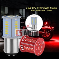 CS 1pc Led 12V 1157 Bulb 2 Kaki 1016 Running Flash Kelip2 Mentol Lampu Belakang Brake Brek