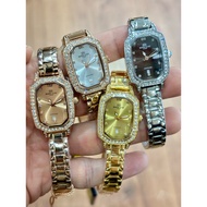 ROSCANI PARIS E63 Fashion Collection Rectangle Sapphire Glass Stainless Steel Woman's Watch