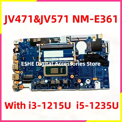 JV471&JV571 NM-E361 Motherboard for Lenovo 14S Laptop Motherboard 5B21D45043 with CPU I3-1215U I5-12
