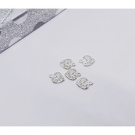 [6mm][1pcs]S925 sterling silver DIY bracelet anklet heart-shaped accessories S926纯银手链脚链吊饰