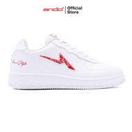 Ando Official Sepatu Sneakers Curtiz Pria Dewasa - Putih/Merah