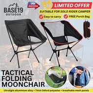 Tactical Foldable Chair Suitable for Motorcycle Rider Lightweight Camper Outdoor Fishing Free Zipped