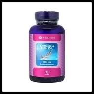 Wellness Natural Omega-3 Fish Oil 75'S Omega 3, Fish Oil