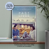 Past Lives Poster Movie Once...Who Thinks Forever Love From A24 Image Size 13x19 Inches