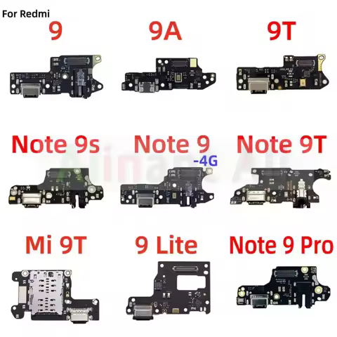 For Xiaomi Redmi Note 9 9A 9C 9T 9T 4G 5G Pro Fast Charging USB Charger Board Port Connector Mic PCB