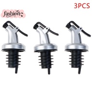 [fashion] 3pcs Stainless Steel  Bottle Stopper Liquor Bottle Pourer Stopper Dispenser  MY