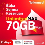 KARTU PERDANA INTERNET MAX KUOTA 70GB INTERNET TELKOMSEL SIMPATI RED