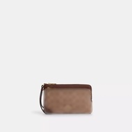 [INCOMING ETA 30 DAYS] Double Zip Wallet In Signature Canvas in Tan/Brown (CX161)