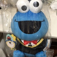 全新有牌有袋，冒險樂園獎品，藍色Elmo餅乾怪獸cookie monster畢業公仔大size