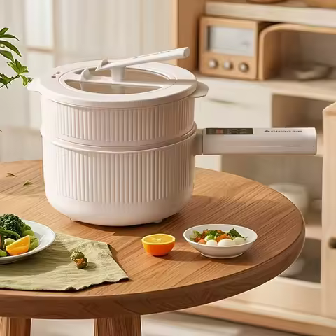 Multifunctional Electric Cooker Household Nonstick Frying Pan Rice Cooker Electric Hot Pot Steamer S