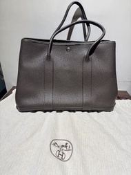 Hermes GARDEN PARTY 36  手提包 花園包 瀝青灰