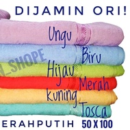 MERAH CHILDREN'S BATH TOWEL 100X50CM CHILDREN'S AND ADULT TOWEL MEDIUM RED AND WHITE TOWEL ORIGINAL 