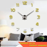 🎈Large Wall Clock Quartz 3D DIY Big Watch Decorative Kitchen Clocks Acrylic Mirror Sticker Oversize Wall Clocks Home Let