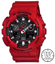 [Watchwagon] Casio G-Shock GA-100B-4A Red Resin Band Analog Digital Gents Watch ga100 ga100 ga-100b-1adr