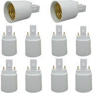 G23 to E27/E26 2-Pin Light Sockets Adapter, Light Bulb Socket, Bulb Base Adapter, Converts LED Light