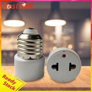 E26/E27 Plug Connector Polarized Light Bulb Socket Adapter for Porch Garage