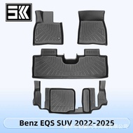 Suitable for Benz EQS SUV 2022-2025 TPE Foot Pad 3D All-Weather Material Trunk Pad