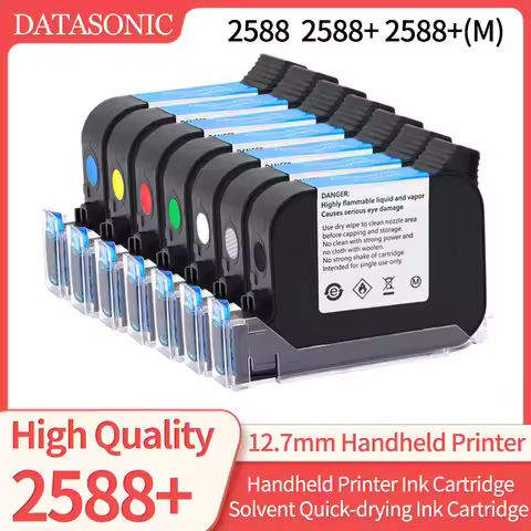 2588+ 2588 2588+M Handheld Printer Ink Cartridge Fast Dry Eco Solvent Print Height 12.7mm Inkjet Pri