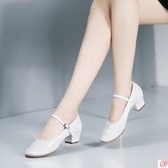 Square Dance Shoes Soft Sole Women's Sailor Dance Shoes Dance Shoes Practice Shoes Teacher Shoes Four Seasons Friendship Dance Shoes Middle Heel