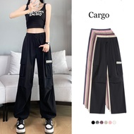 New Biru retro celana jeans panjang wanita high waist loose pants premium celana jeans kulot Korea S