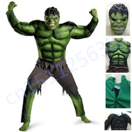 The Avengers Hulk Costume for boys Cosplay Halloween Costume for kids Carnival Clothes Children Gift