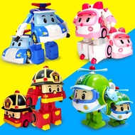 POLI Deformed Toy Car Police Car Sheriff Polly Toy Car Children's Car Amba Rescue Ambulance Fire Tru