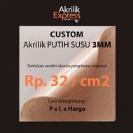 Akrilik potongan &amp; Akrilik lembaran &amp; Akrilik putih susu 3mm