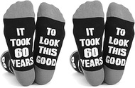 2 Pairs of Creative Socks with Letter Print, Cotton Socks in the Middle of the Calf, Funny Gift Sock