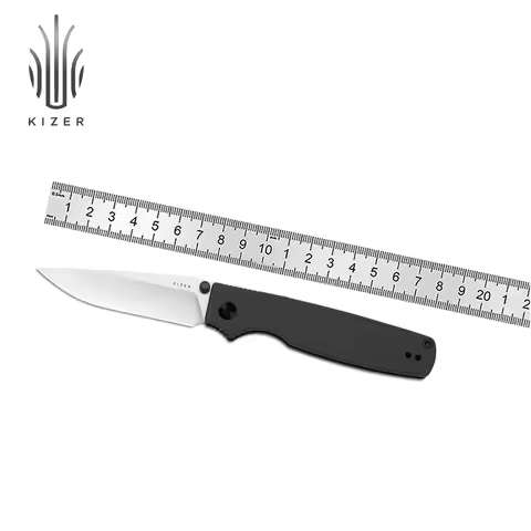 Kizer Pocket Knife Original 2 V3605.2MA1/V3605.2TA1/V3605.2SA1 Aluminum/Micarta Handle with 14C28N B