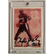 Clyde Drexler 1993-94 Fleer Career Highlights AUTO Autograph 1 of 12