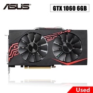 Used ASUS GeForce GTX 1060 6GB Gaming Graphic Card GDDR5 6pin PCI-E 3.0 x 16 Video Cards GPU GTX1060