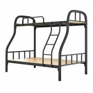 Space-Saving Design Metal Bunk Bed Stable Iron Bunk Bed Easy Assembly No Box Coil Needed for Student