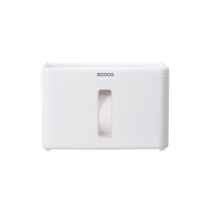 [ECOCO] ECOCO Multifunctional Toilet Paper Holder Shelf Tissue Box Perforation-Free Creative Waterpr