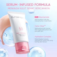 ELFORMULA Nia-Ceramide Bright Tone Up Sunscreen SPF 50 PA++++ (30 ML) - 4in1 Smart Tone Up Sunscreen