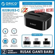 ORICO 6228US3-C 2.5/3.5 inch USB3.0 1 to 1 Clone Dual-bay Docking HDD & SSD