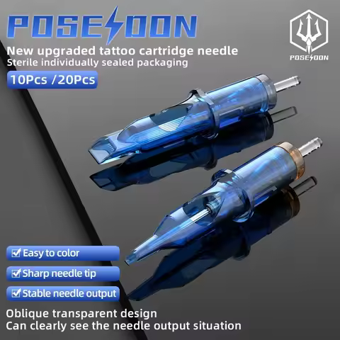 Tattoo Needle POSEIDON V3 10Pcs Tattoo Needle For Permanent Makeup Tattoo Machine Disposable Tattoo 