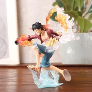 Anime One Piece Action Figure Monkey D Luffy Fire Punch Gear 2 Domineering Fighting Kawaii Doll PVC 